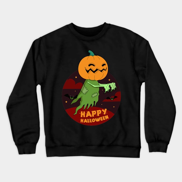 HAPPY HALLOWEEN Crewneck Sweatshirt by theanomalius_merch